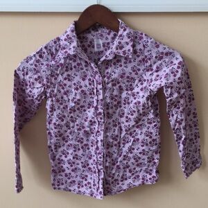 Like-new floral cotton shirt